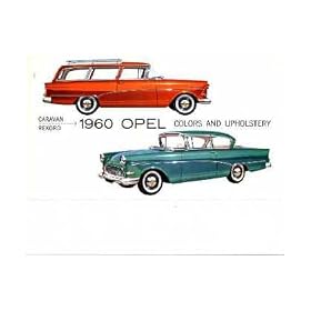 1960 OPEL CARAVAN REKFORD Sales Brochure Literature