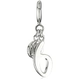 ELLE Jewelry Charms 6 Number Sterling Silver C