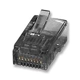 Rj-45 Plugs Micron Gold, 50pcs, Black Solid/Strand