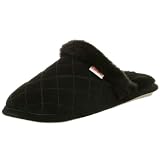  : Slippers International Women's Quilted Slide Slipper,Black,6 M