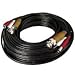 CANAVIS Security 100 Foot BNC Video Power Audio Cable with extensions
