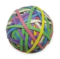 Industrial Grade 2WFX9 Rubber Band Ball, Assorted Color