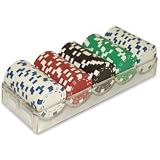 Set of 10 Trademark Poker Clear Acrylic Chip Racks