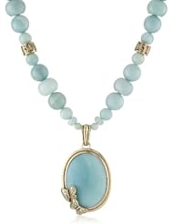 Barse Amazonite Pendant Necklace
