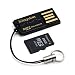 Kingston 2 GB microSD Flash Memory Card with USB Reader MRG2+SDC/2GB