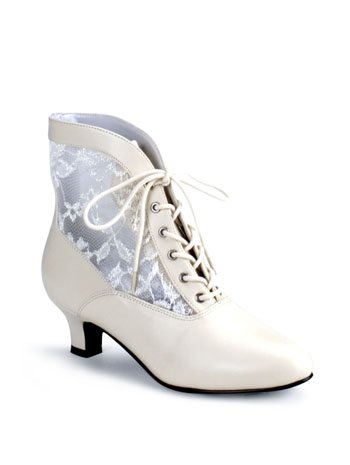 Ivory Lace Victorian Costume - 11