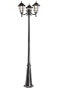 Cape Cod 3 light Pole Lantern 83.5"hx24.5"w Weathered Brnze