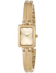 Anne Klein Womens 10-5404CHGB Gold-Tone Dress Watch