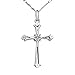 Summerford Women's Fashion Jewelry Cross Crystal Silver Necklace Pendant in 925 Sterling Silver Necklace