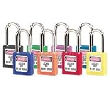 Master Lock Xenoy Safety Padlock Key Different 1-3/4H Assorted Color Of 8