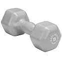 Body Solid Tools BSTVD15 15-Pound Vinyl Dumbbell (Gray)