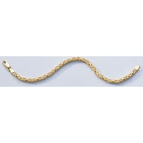 14K Yellow Gold Byzantine Bracelet by The Jewelers Collection