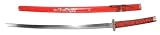Japanese Samurai Katana Hand Sword - Sharp Blade Red