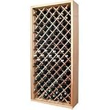 Individual Diamond Bin Wine Rack (Unfinished Redwood) (72H x 34W x 13 1/2D)
