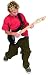 Black Student Mini Electric Guitar Package