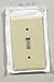 Leviton 1 Gang Wallplate, Toggle, Ivory #020-86001-000
