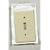 Leviton 020-86001-000 1-Gang Toggle Wallplate, Ivory
