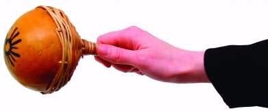 Single Gourd & Cane Rattle (Assorted Styles)
