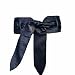 BLACK ULTRA WIDE CROCO SASH CINCH BELT