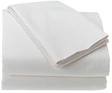300-Thread-Count 100% Cotton Sateen Stripe Queen Sheet Set, Ivory