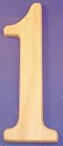 Wooden Numbers 6 Inch Number 1
