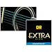 DR Strings PEACOCK BLUE - EXTRA-Life Blue Coated Electric 10-46