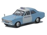 Diecast Model Ford Escort Mk I Panda Car in Blue and White