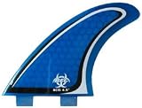 Rainbow CIS Pro Core Surfboard Fin Set - FCS Base - Blue