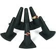 6 Black Rubber Ring Finger Jewelry Showcase Display Stands