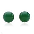Stud Earrings With 5.00ctw Genuine Agates Well Made in 14K Yellow Gold