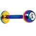 Rainbow Anodized Titanium Clear Gem Labret Monroe