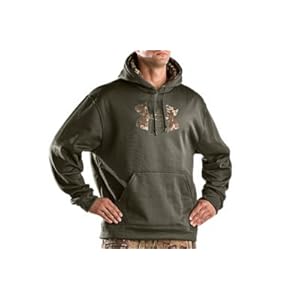 Men's Armour? Fleece Tackle Twill Logo Hoody Tops by Under Armour