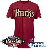 MLB Men's Arizona Diamondbacks Six Button Cool Base Authentic Alternate Jersey (Brick, 52/XX-Large)