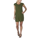 Juniors' Xhilaration Button Bib-Front Dress - Green Turtle