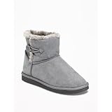オールドネイビー OLD NAVY/ コージーサイドボタンブーツ グレー シューズ 17.5cm【並行輸入】