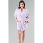 Women's 14 oz Water Absorbent Fleece Sporty Short Bathrobe
