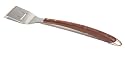 Outset QB10 Rosewood and Stainless Steel Spatula with Serrated Edge and steam vent