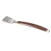 Outset QB10 Rosewood and Stainless Steel Spatula with Serrated Edge and steam vent