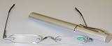Tube Reader - Matte Silver w/Clip +1.0