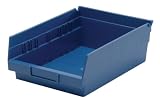 Economy Shelf Bin (4 H x 8 3/8 W x 11 5/8 D) [Set of 20] Color: Blue