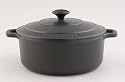 Chasseur Cast Iron 16cm, 1.0ltr Round Matt Black Casserole