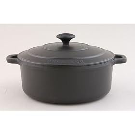 Chasseur Cast Iron 16cm, 1.0ltr Round Matt Black Casserole