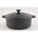 Chasseur Cast Iron 16cm, 1.0ltr Round Matt Black Casserole