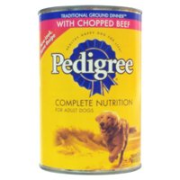 PedigreeDog Food, Ground Beef Can, 22 Ounce