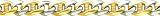 14K Two Tone Gold Fancy Link Bracelet 8.5