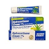 Hydrocortisone 1 % Maximum Strength Anti-Itch Cream With Aloe Vera By Taro, Pegable - 1 Oz
