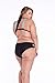 roswear Women's Padded Color Block Push Up Bikini Swimsuits Blue Large
