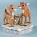 Rudolph the Red-Nosed Reindeer: Rudolph and Clarice Figurine