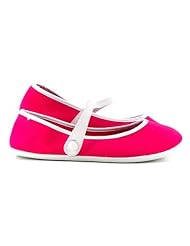 Samt-Ballerina MODERN CHINA FLAT pink