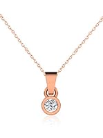 Friendly Diamonds Conjunto de cadena y colgante FDP6242R Oro Rosa
